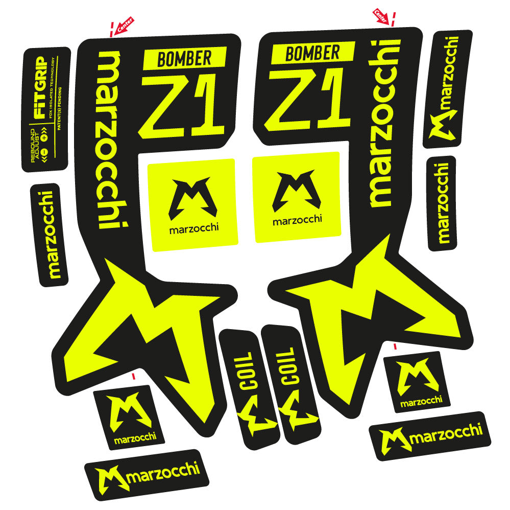 Decal Marzocchi Bomber Z1 Mod. 2, Fork 29, bike sticker vinyl