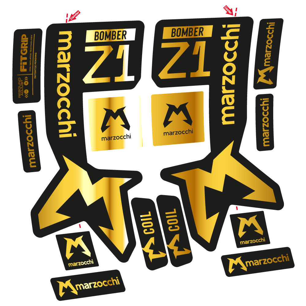 Decal Marzocchi Bomber Z1 Mod. 2, Fork 29, bike sticker vinyl