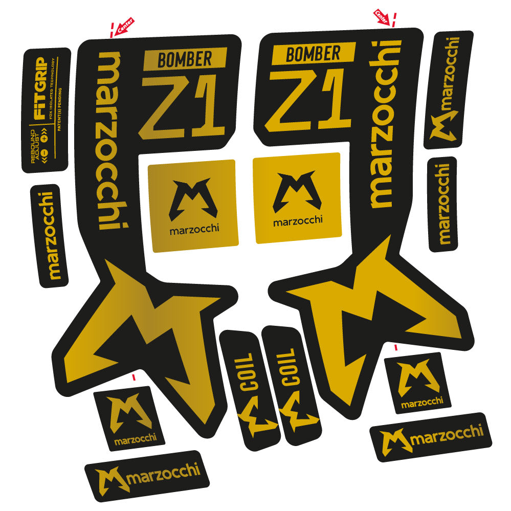 Decal Marzocchi Bomber Z1 Mod. 2, Fork 29, bike sticker vinyl