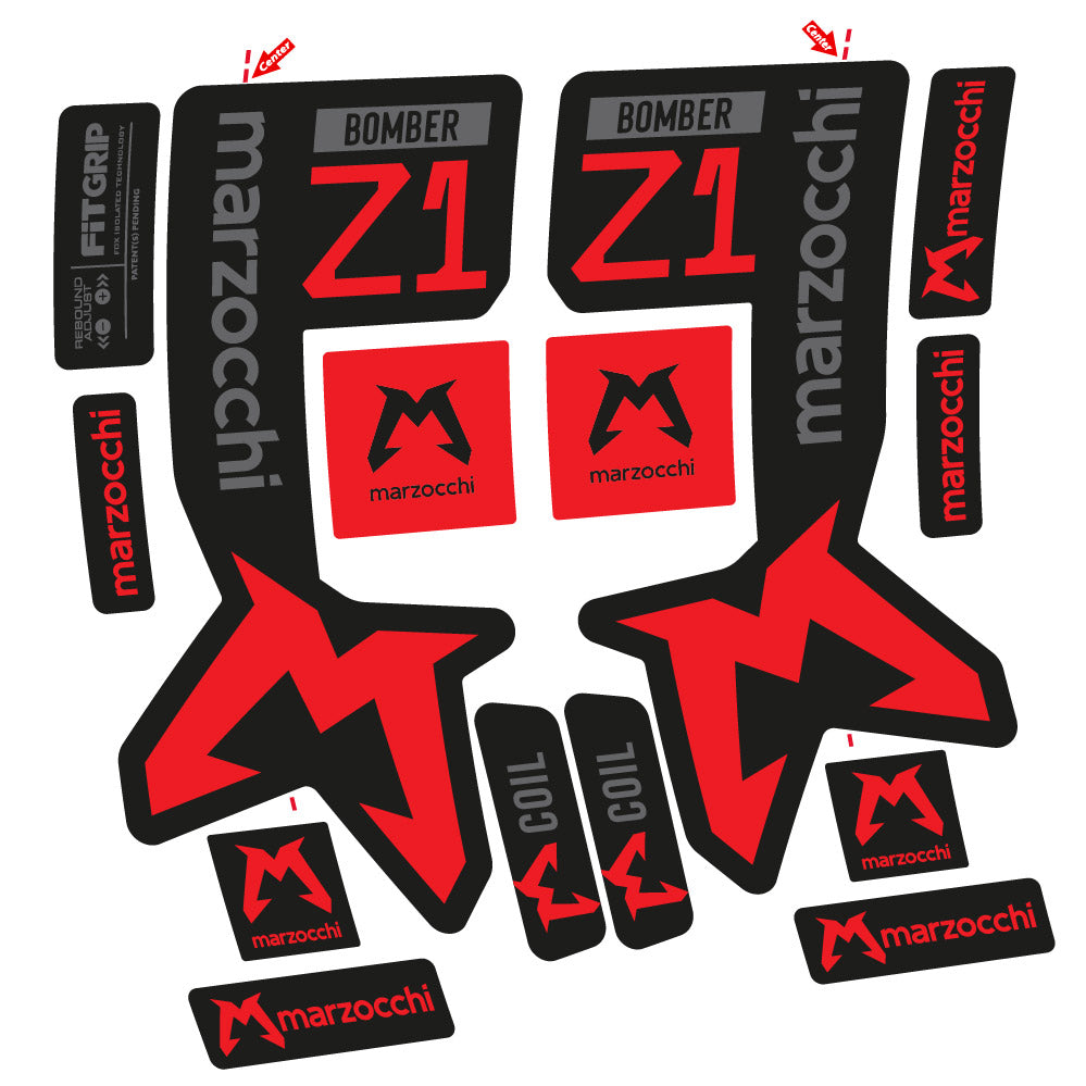 Decal Marzocchi Bomber Z1 Mod. 2, Fork 29, bike sticker vinyl