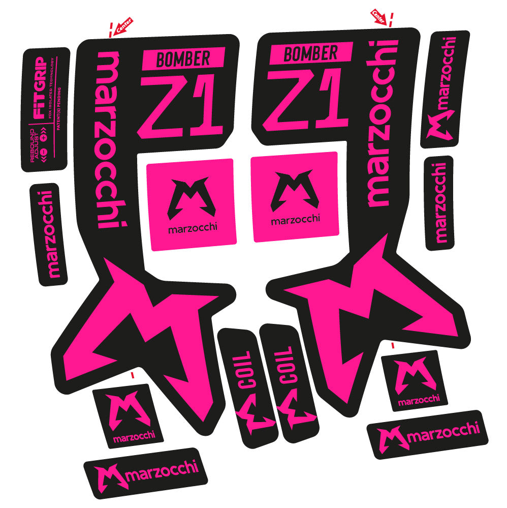 Decal Marzocchi Bomber Z1 Mod. 2, Fork 29, bike sticker vinyl