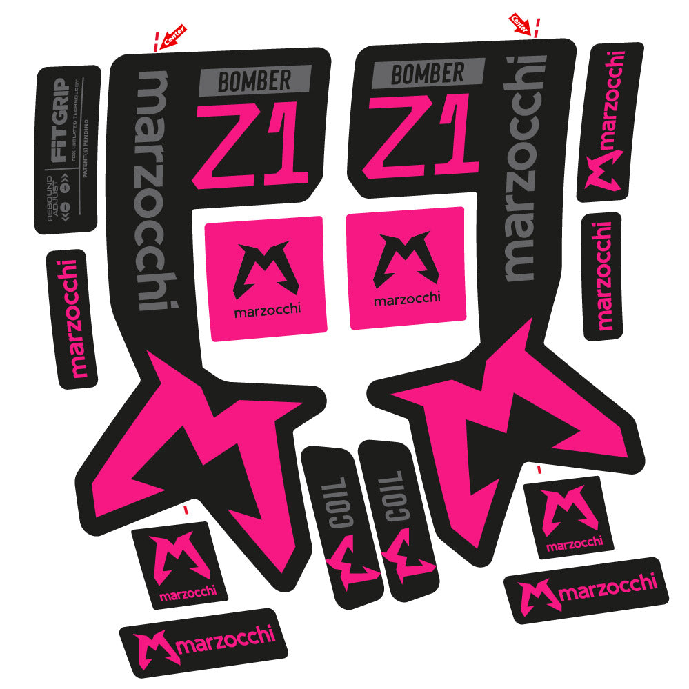 Decal Marzocchi Bomber Z1 Mod. 2, Fork 29, bike sticker vinyl