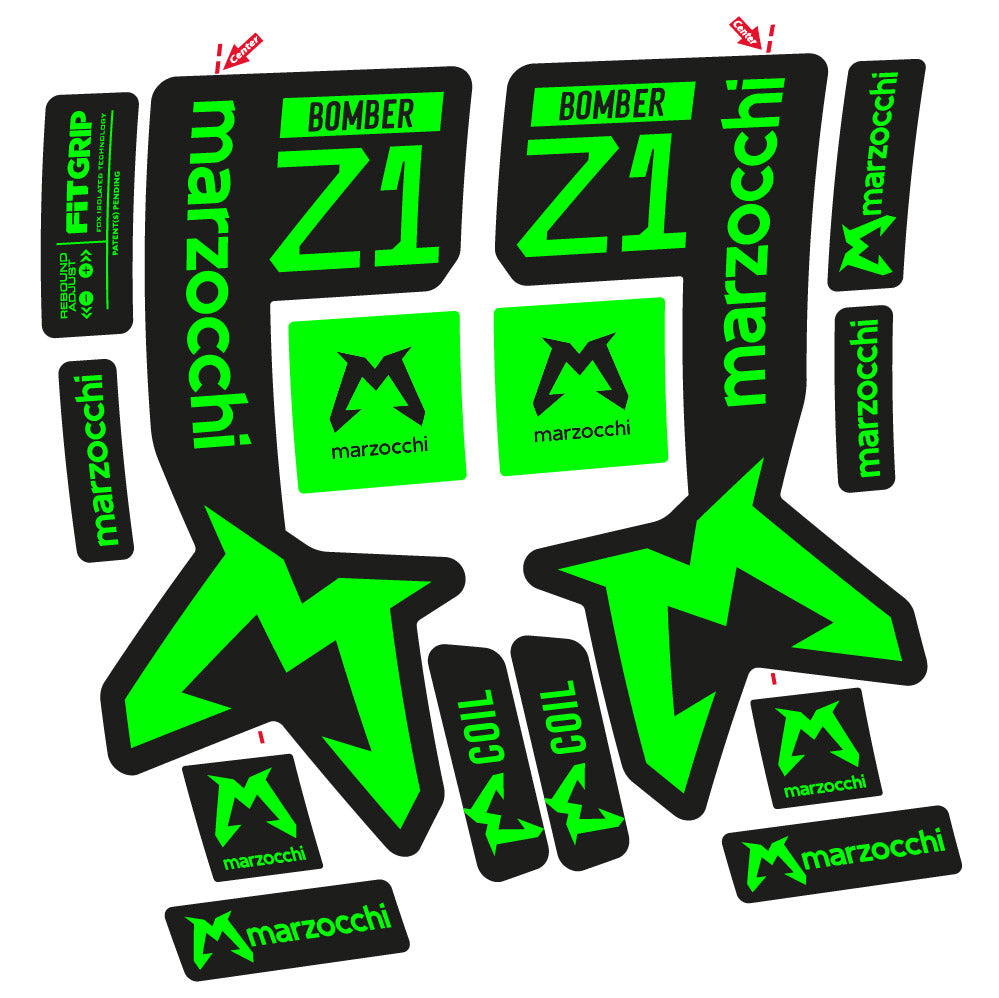 Decal Marzocchi Bomber Z1 Mod. 2, Fork 29, bike sticker vinyl
