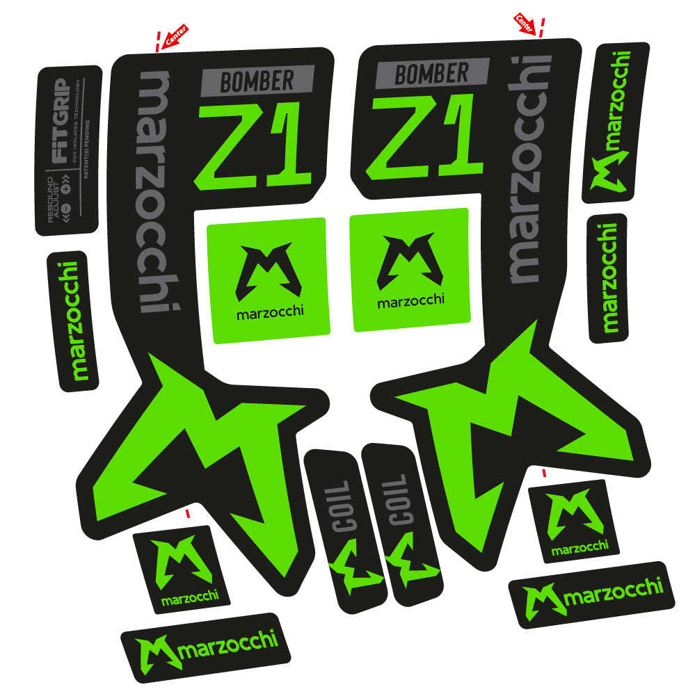 Decal Marzocchi Bomber Z1 Mod. 2, Fork 29, bike sticker vinyl