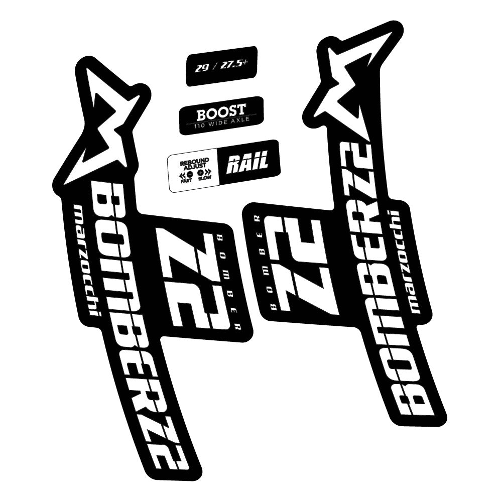 Aufkleber Marzocchi Bomber Z2 29 2021-2022, Gabel 29, Fahrradaufkleber Vinyl