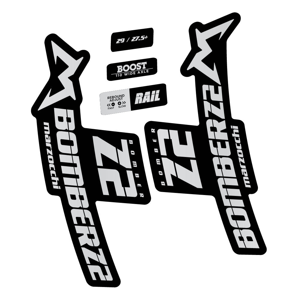 Aufkleber Marzocchi Bomber Z2 29 2021-2022, Gabel 29, Fahrradaufkleber Vinyl