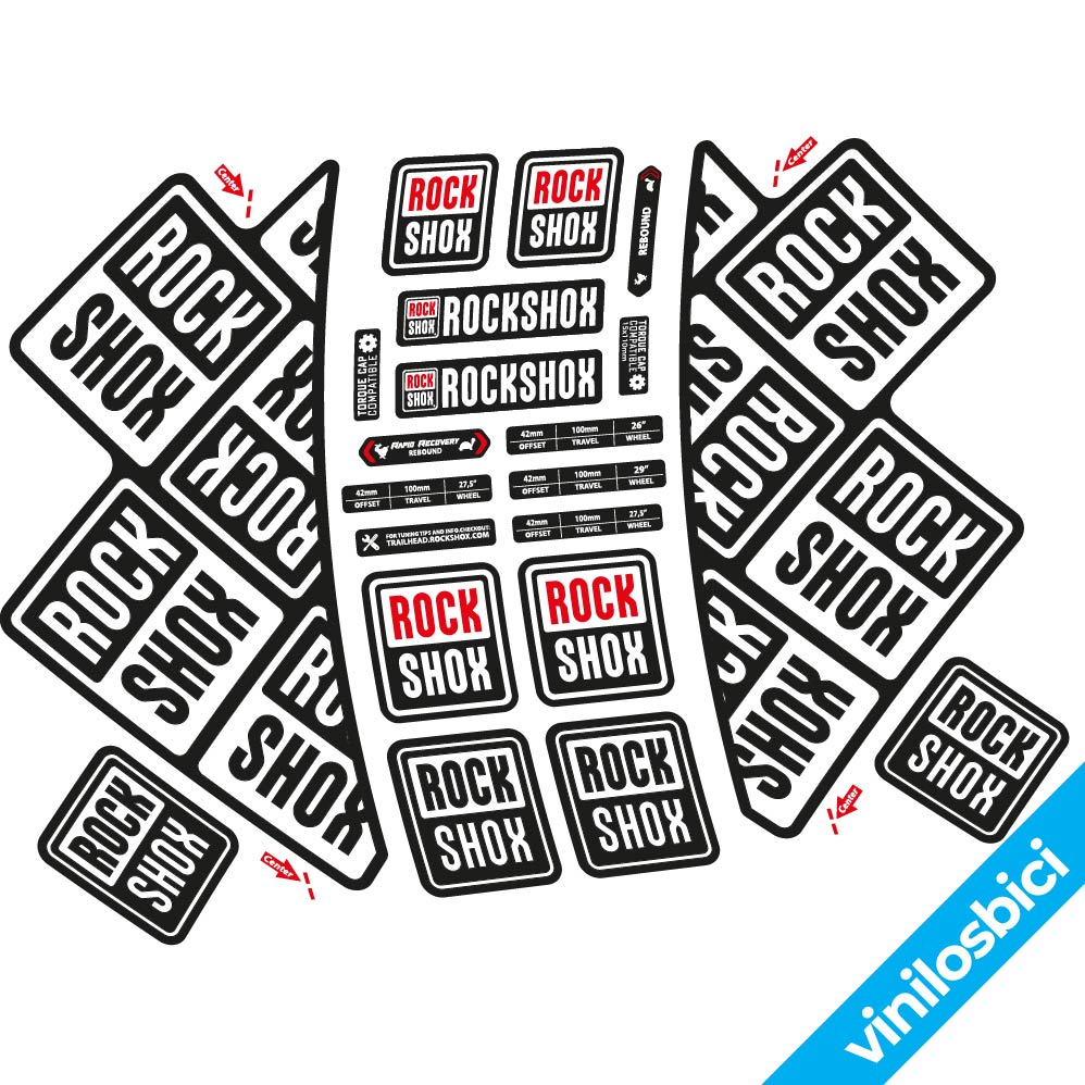 Decal Rock Shox Nino Shurter Cape Epic, fork, bike sticker vinyl