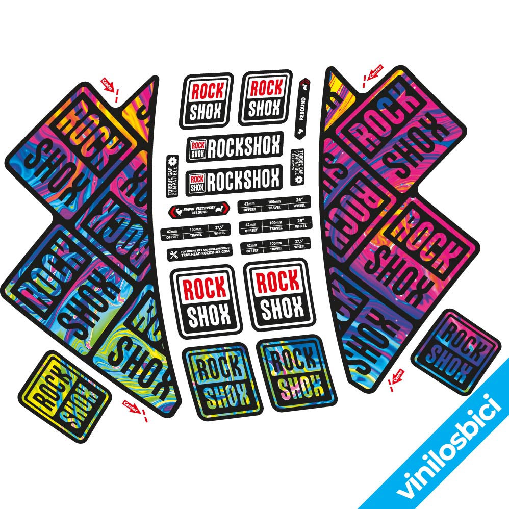 Decal Rock Shox Nino Shurter Cape Epic, fork, bike sticker vinyl