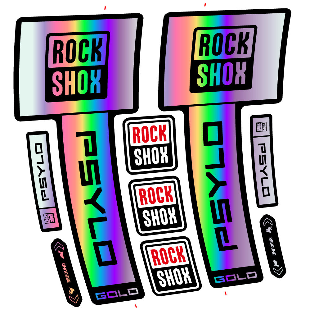 Decal RockShox Psylo Gold 2025, Fork 29, bike sticker vinyl