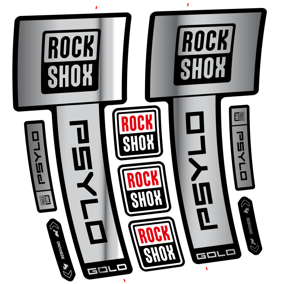 Decal RockShox Psylo Gold 2025, Fork 29, bike sticker vinyl