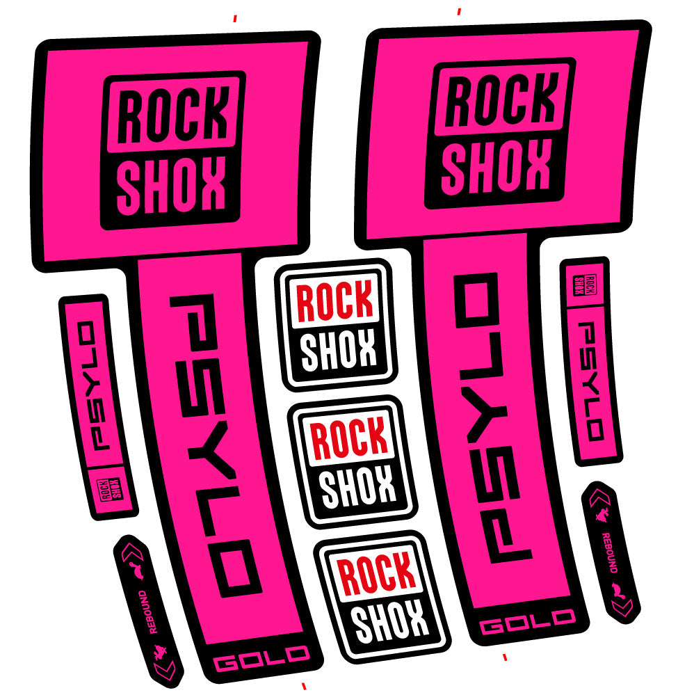 Decal RockShox Psylo Gold 2025, Fork 29, bike sticker vinyl