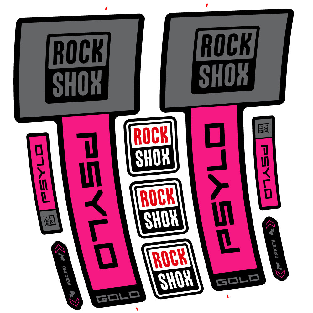 Decal RockShox Psylo Gold 2025, Fork 29, bike sticker vinyl