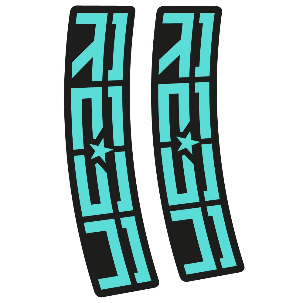 Aufkleber Rock Shox Reba, Gabel, Fahrradaufkleber Vinyl