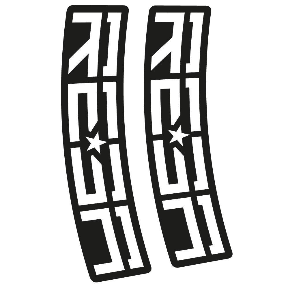 Aufkleber Rock Shox Reba, Gabel, Fahrradaufkleber Vinyl