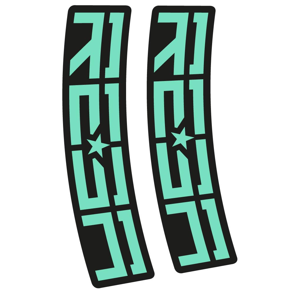 Aufkleber Rock Shox Reba, Gabel, Fahrradaufkleber Vinyl