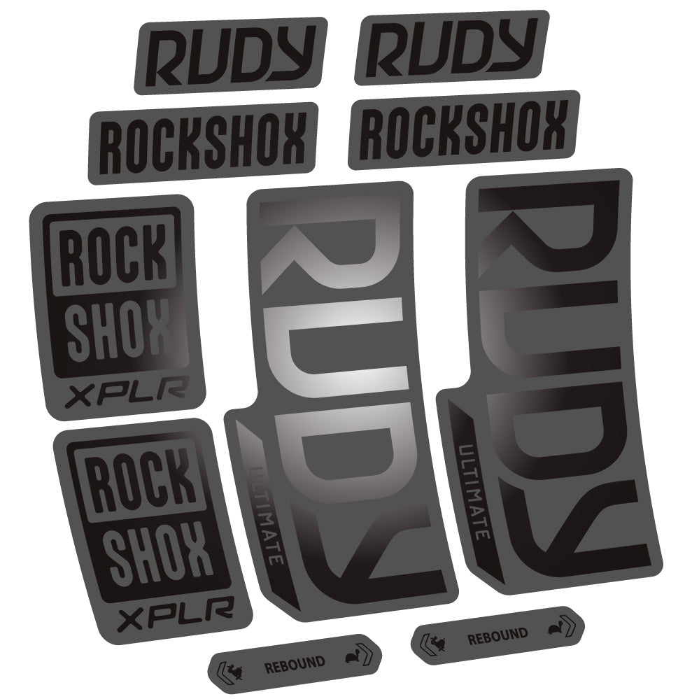 Decal RockShox Rudy Ultimate, Fork 29, bike sticker vinyl