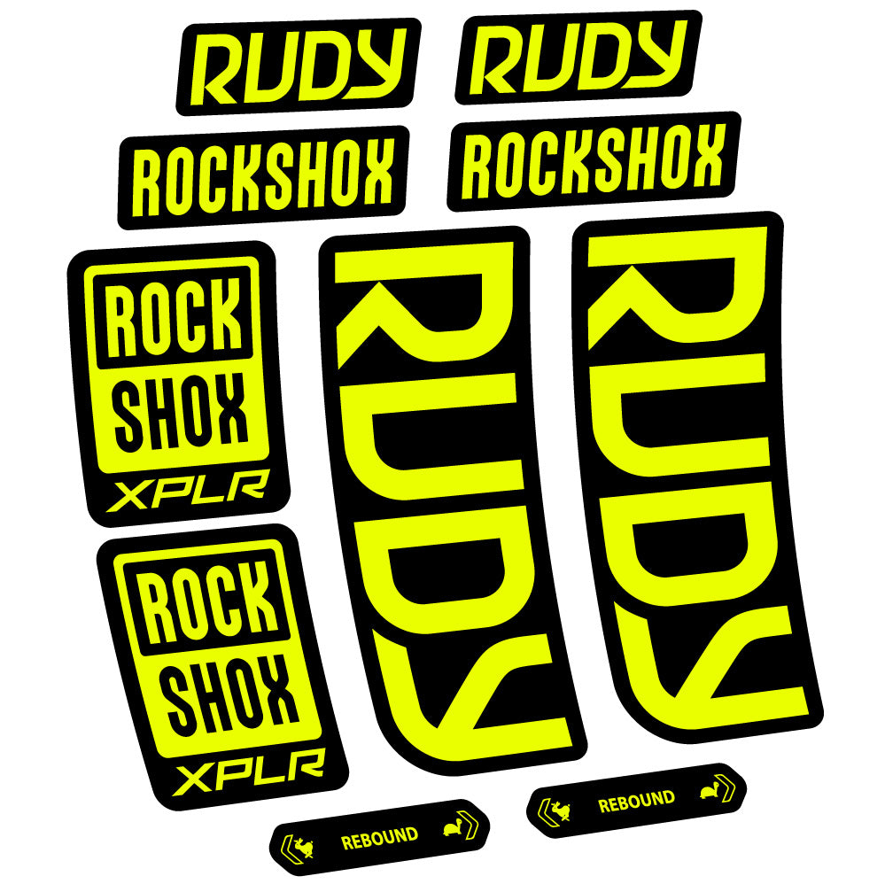 Decal RockShox Rudy 2023-2024, Fork 29, bike sticker vinyl