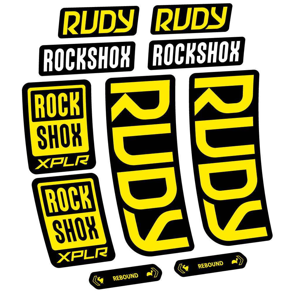 Decal RockShox Rudy 2023-2024, Fork 29, bike sticker vinyl
