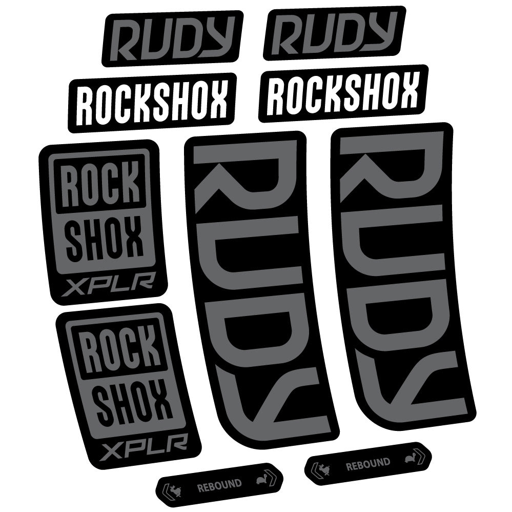 Decal RockShox Rudy 2023-2024, Fork 29, bike sticker vinyl