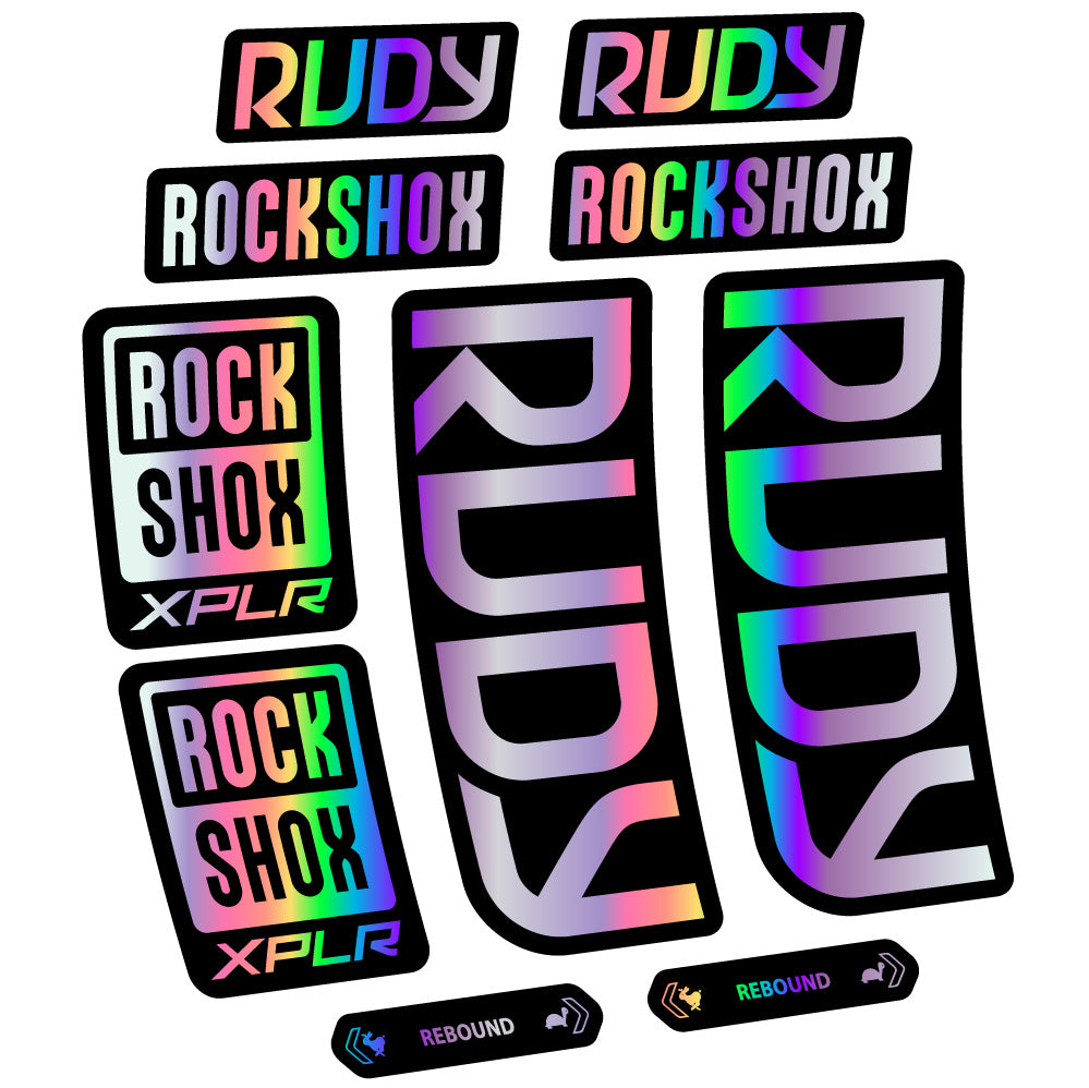 Decal RockShox Rudy 2023-2024, Fork 29, bike sticker vinyl