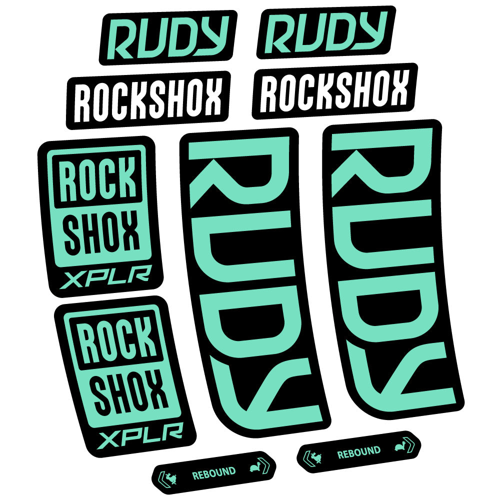 Decal RockShox Rudy 2023-2024, Fork 29, bike sticker vinyl