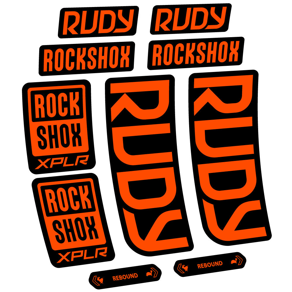 Decal RockShox Rudy 2023-2024, Fork 29, bike sticker vinyl