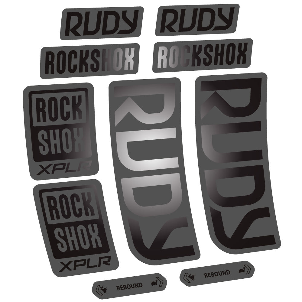 Decal RockShox Rudy 2023-2024, Fork 29, bike sticker vinyl