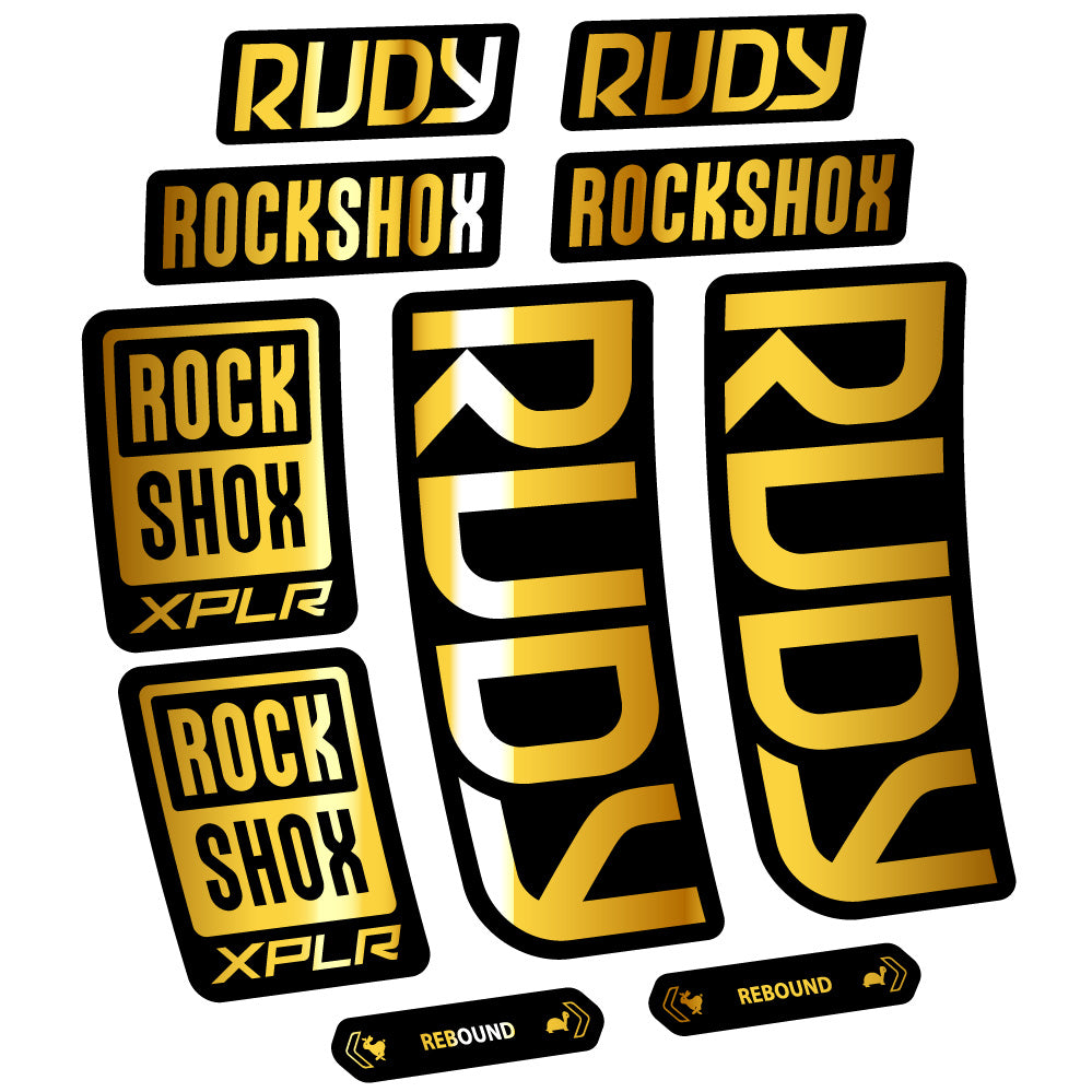 Decal RockShox Rudy 2023-2024, Fork 29, bike sticker vinyl