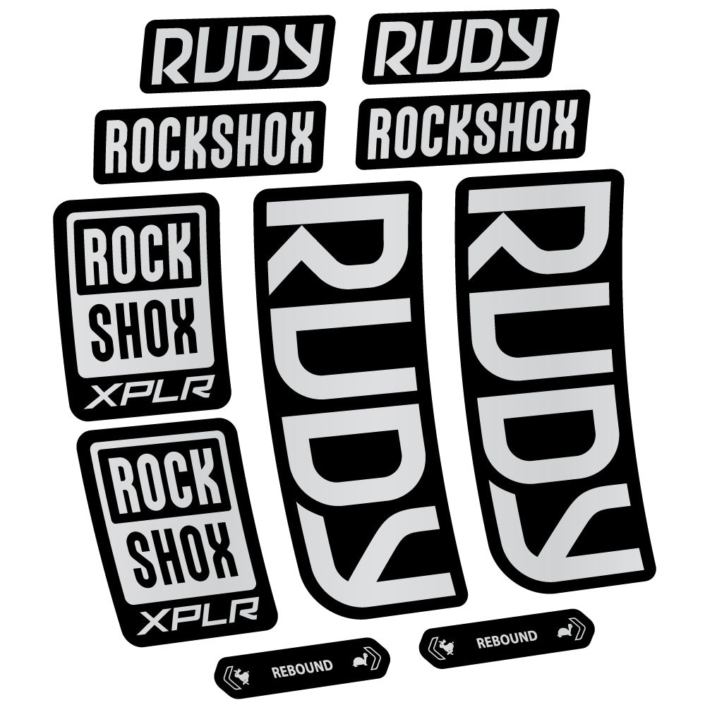 Decal RockShox Rudy 2023-2024, Fork 29, bike sticker vinyl