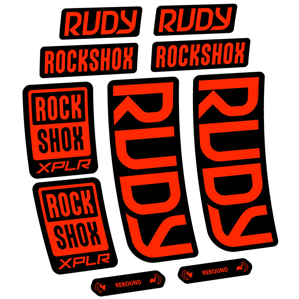 Decal RockShox Rudy 2023-2024, Fork 29, bike sticker vinyl