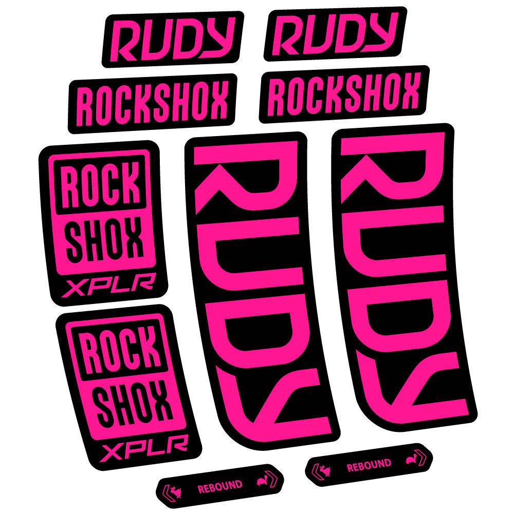 Decal RockShox Rudy 2023-2024, Fork 29, bike sticker vinyl