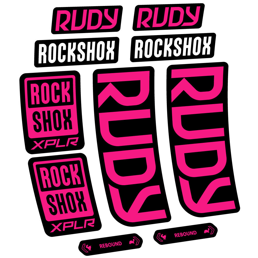 Decal RockShox Rudy 2023-2024, Fork 29, bike sticker vinyl
