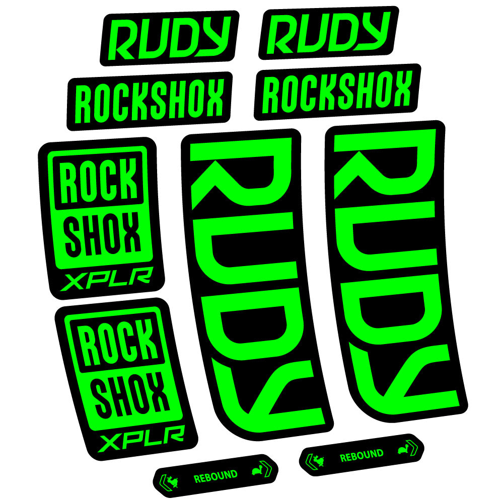 Aufkleber RockShox Rudy 2023-2024, Gabel 29, Fahrradaufkleber Vinyl