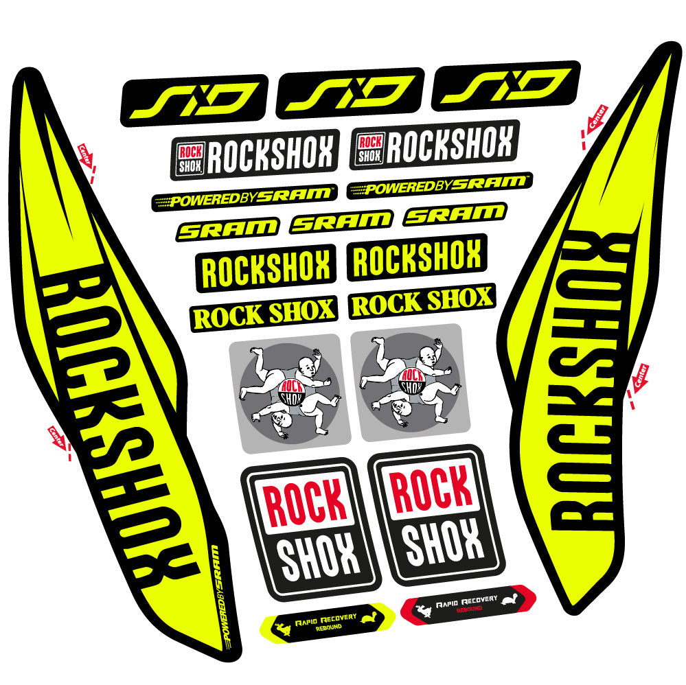 Decal Rock Shox Sid 2017, Fork 29, bike sticker vinyl