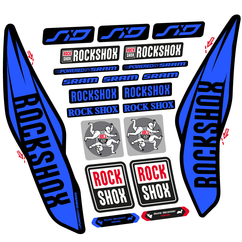Decal Rock Shox Sid 2017, Fork 29, bike sticker vinyl