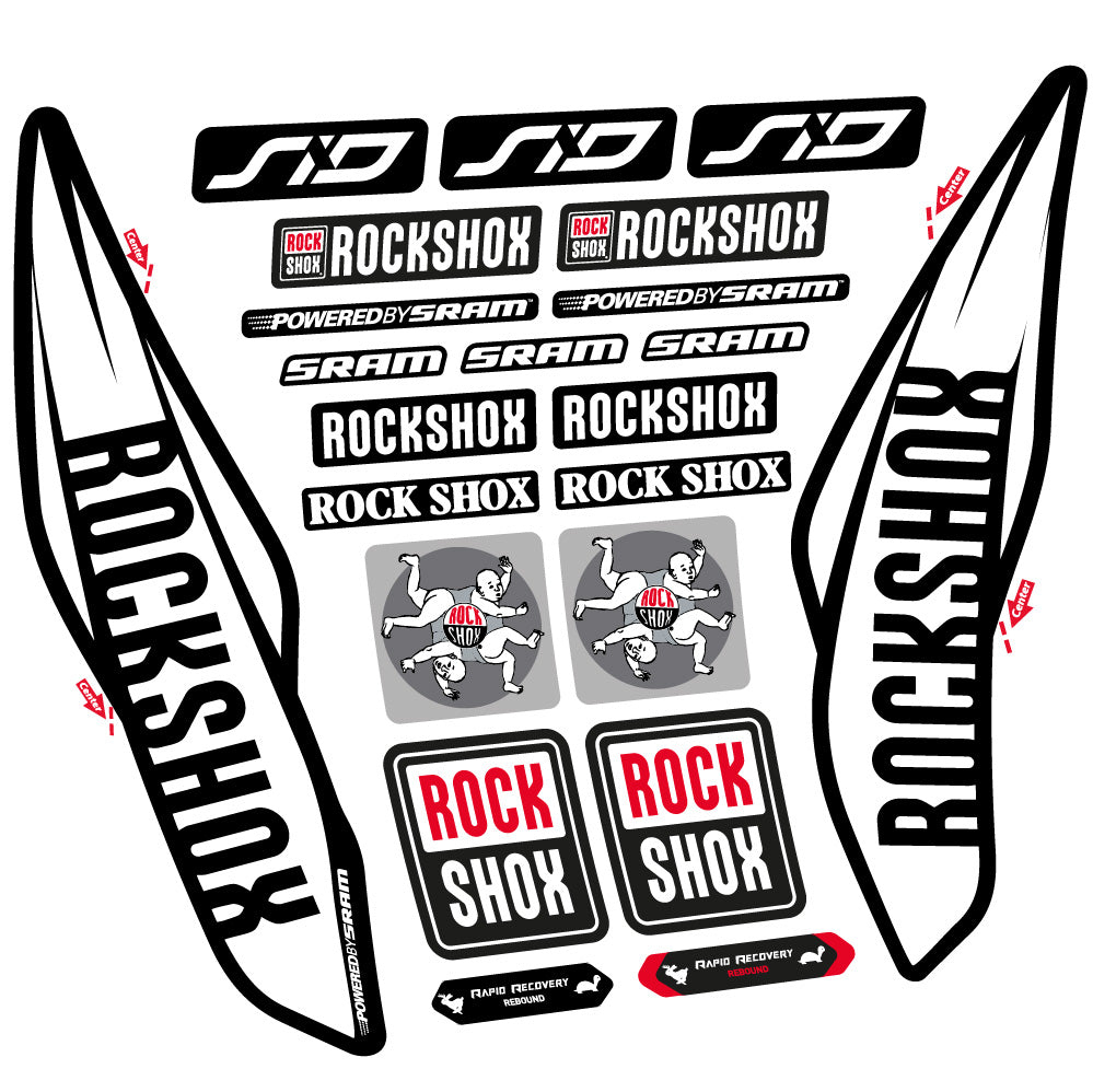 Decal Rock Shox Sid 2017, Fork 29, bike sticker vinyl