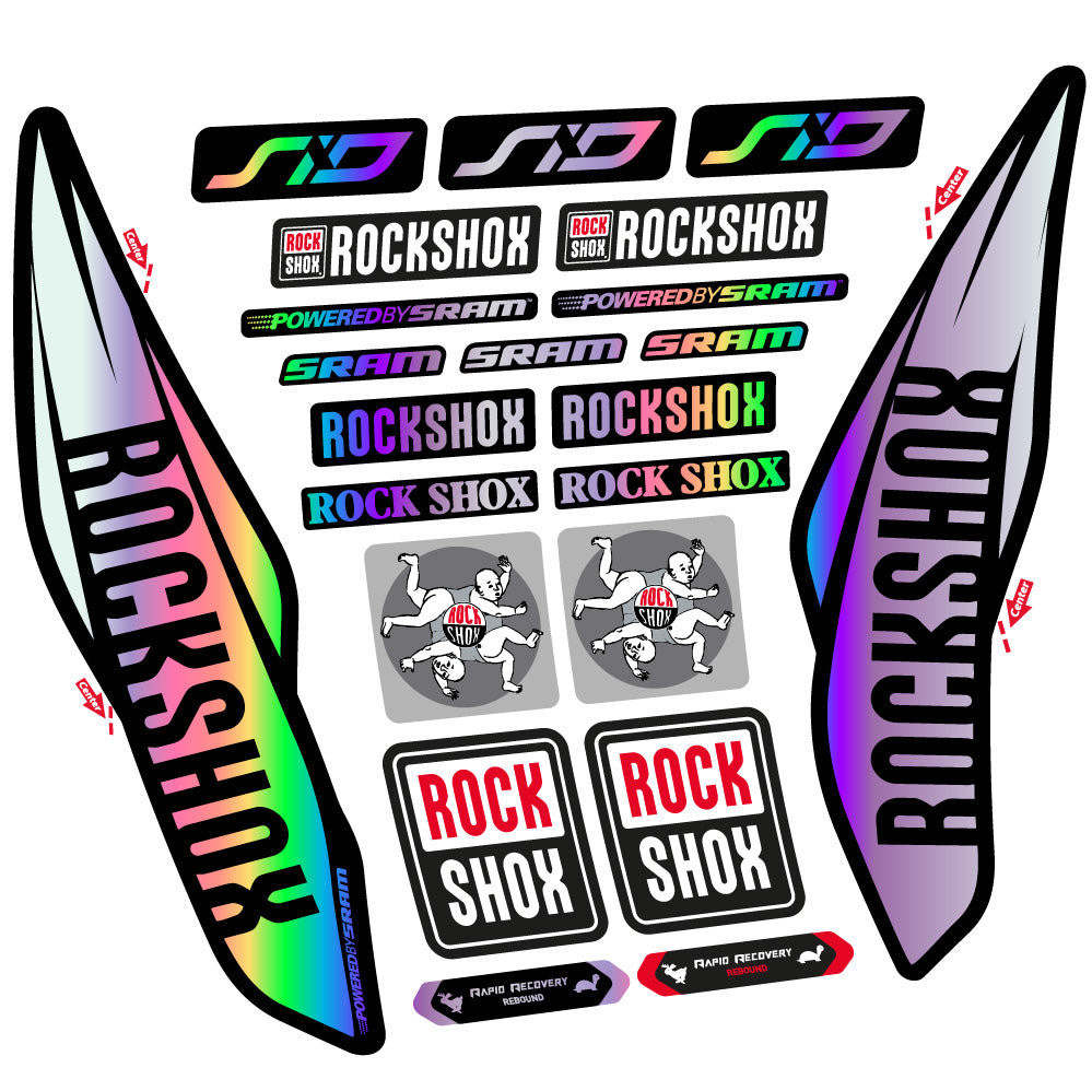 Decal Rock Shox Sid 2017, Fork 29, bike sticker vinyl