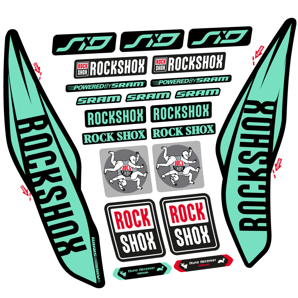 Decal Rock Shox Sid 2017, Fork 29, bike sticker vinyl