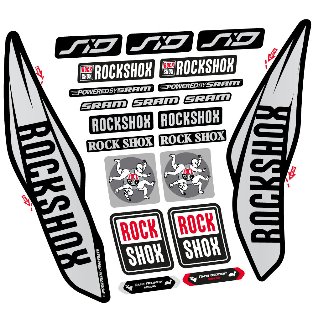 Decal Rock Shox Sid 2017, Fork 29, bike sticker vinyl