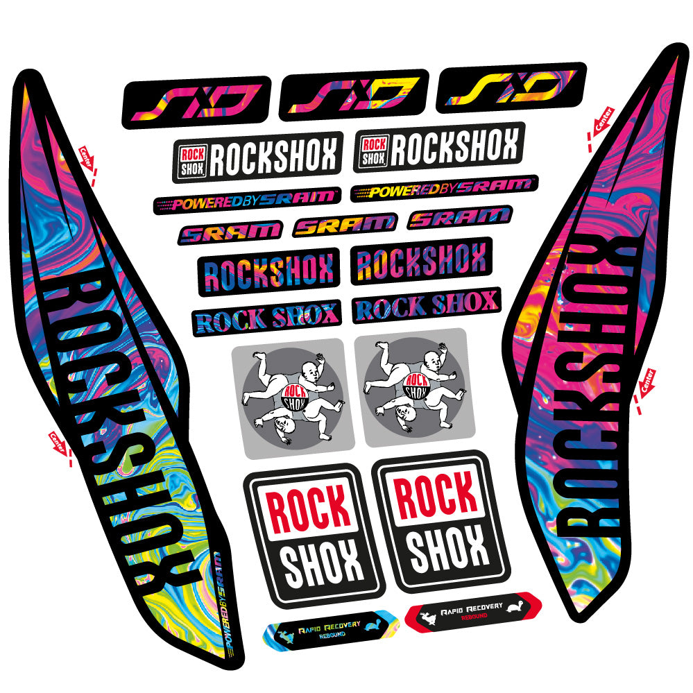 Decal Rock Shox Sid 2017, Fork 29, bike sticker vinyl