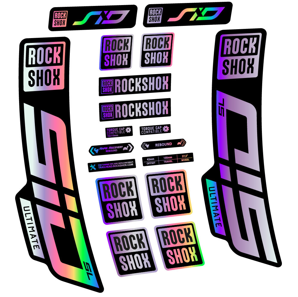 Decal Rock Shox Sid Ultimate SL 2021, Fork 29, bike sticker vinyl