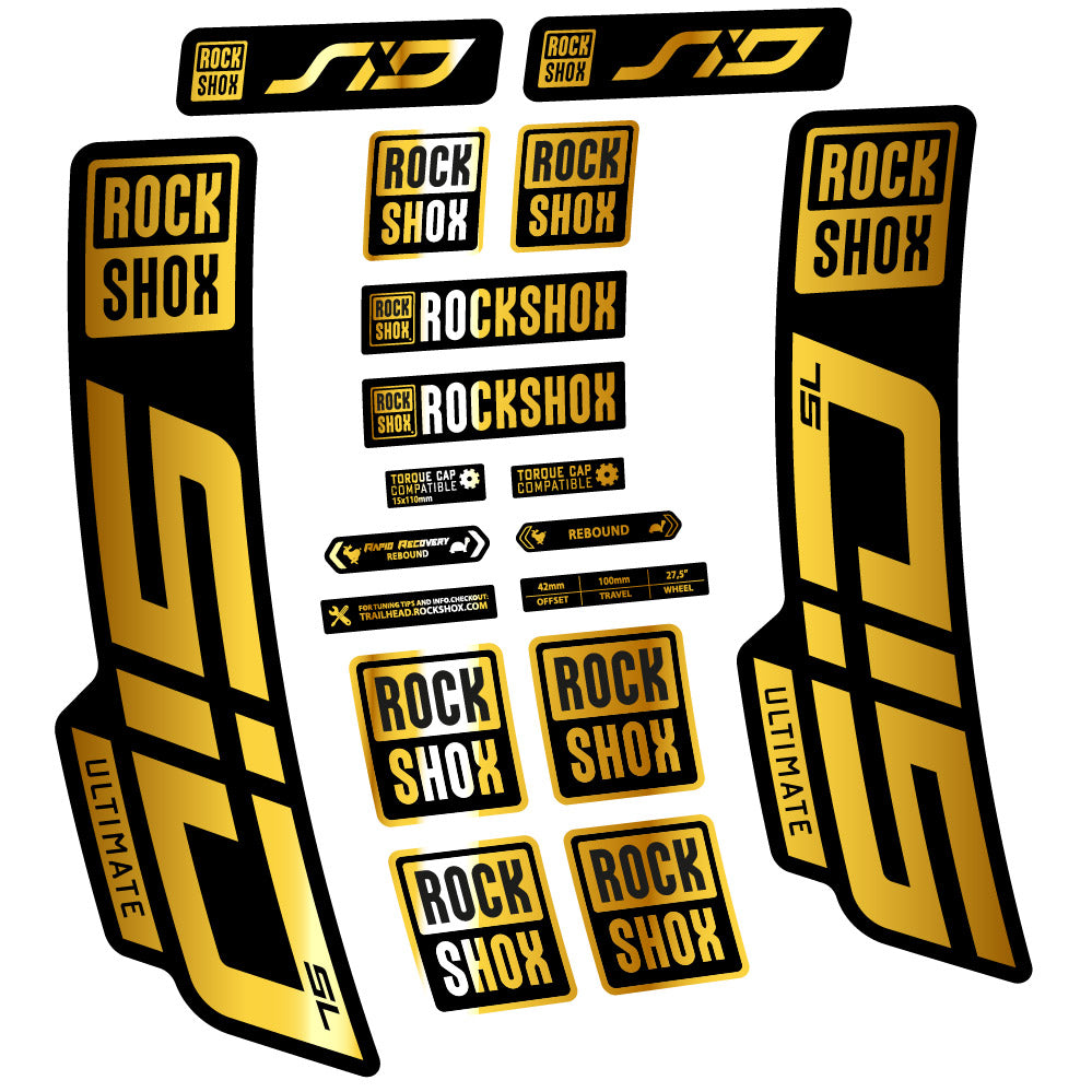 Decal Rock Shox Sid Ultimate SL 2021, Fork 29, bike sticker vinyl