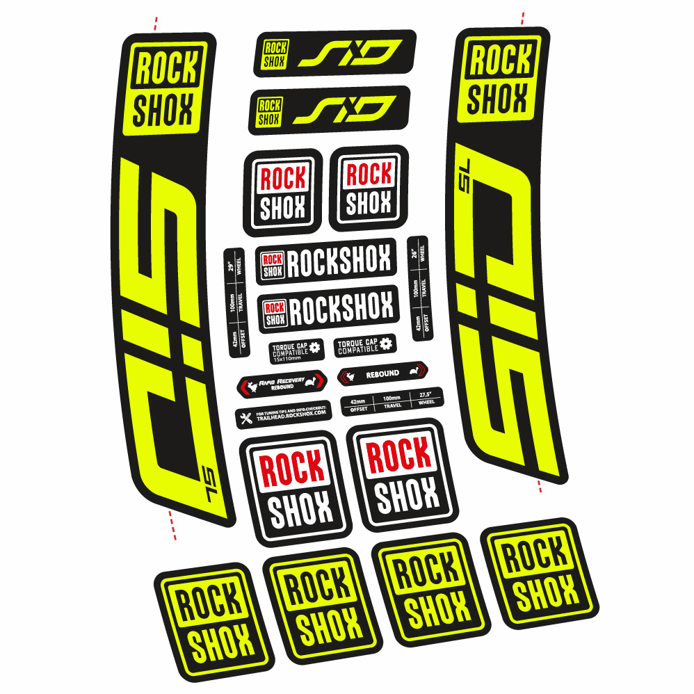 Decal Rock Shox Sid SL 2021, Fork 29, bike sticker vinyl