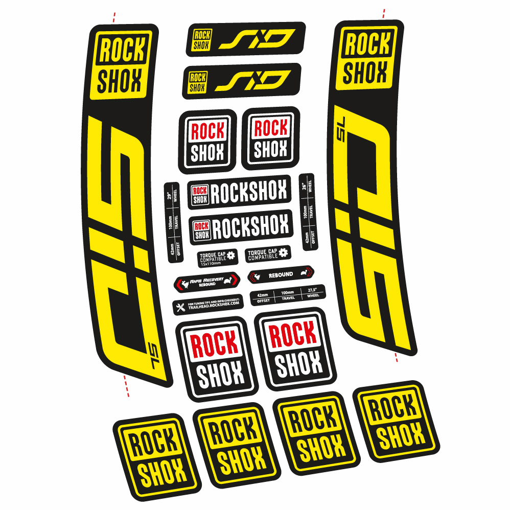 Decal Rock Shox Sid SL 2021, Fork 29, bike sticker vinyl