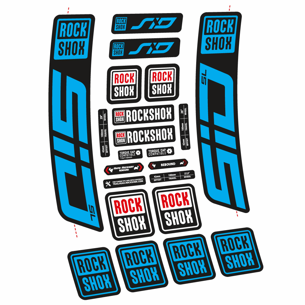 Decal Rock Shox Sid SL 2021, Fork 29, bike sticker vinyl