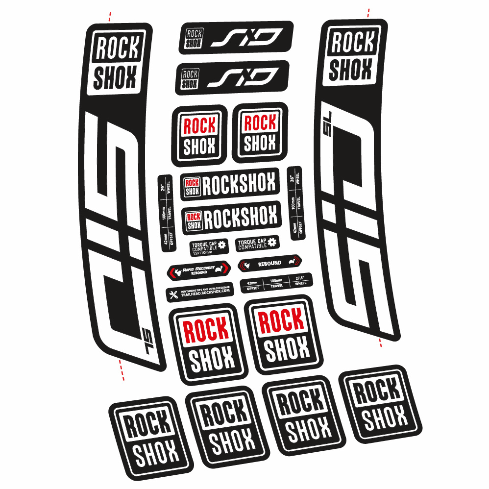 Decal Rock Shox Sid SL 2021, Fork 29, bike sticker vinyl