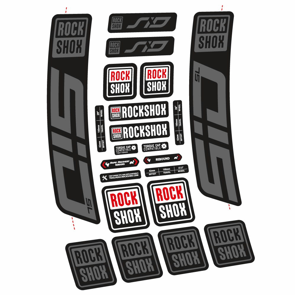 Decal Rock Shox Sid SL 2021, Fork 29, bike sticker vinyl
