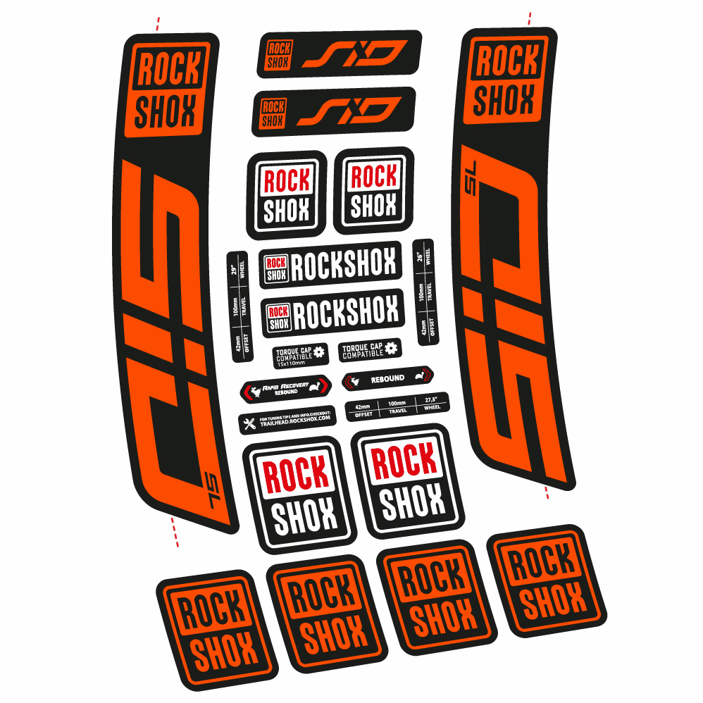 Decal Rock Shox Sid SL 2021, Fork 29, bike sticker vinyl