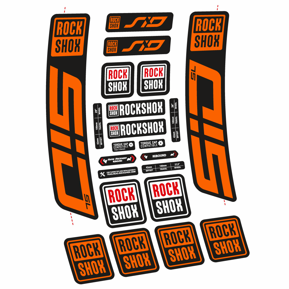 Decal Rock Shox Sid SL 2021, Fork 29, bike sticker vinyl