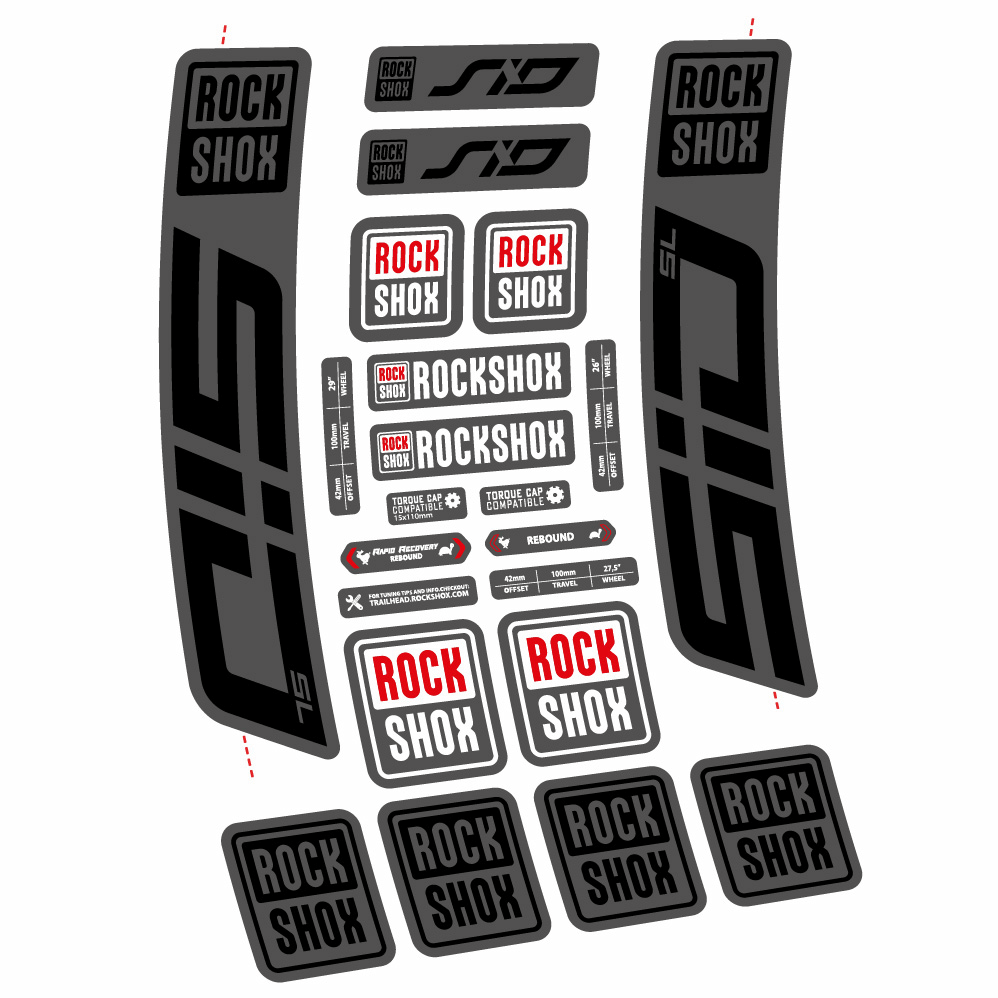 Decal Rock Shox Sid SL 2021, Fork 29, bike sticker vinyl